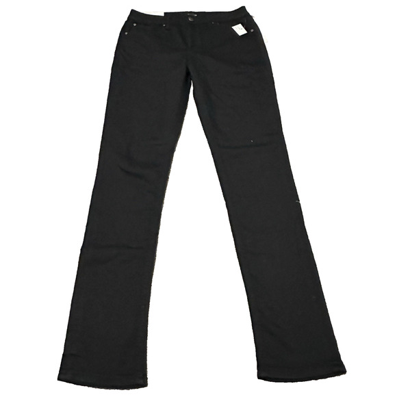 Joe's Women 20 The Brixton Straight Narrow Mid Rise Stretch Black NWT - Picture 1 of 8